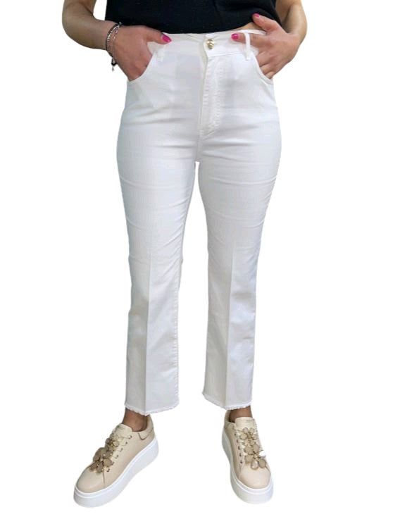 kocca pantaloni con fondo sfrangiato dalevi
